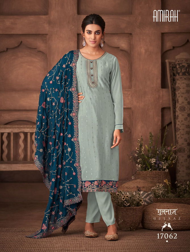 Amirah Gulnaz Vol 2 Chinnon Silk Designer Salwar Kameez Catalog